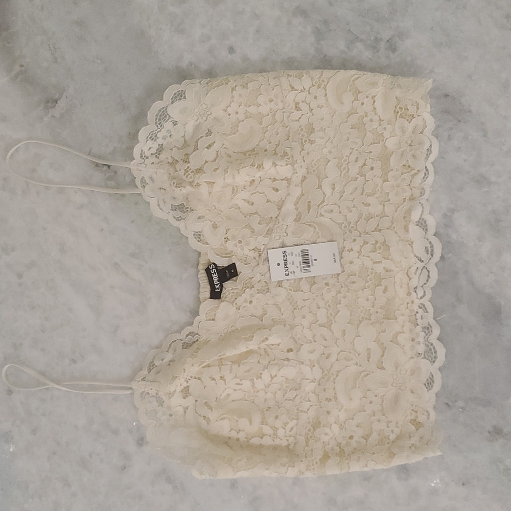 NWT Express Lace Camisole Top w/ adjustable straps